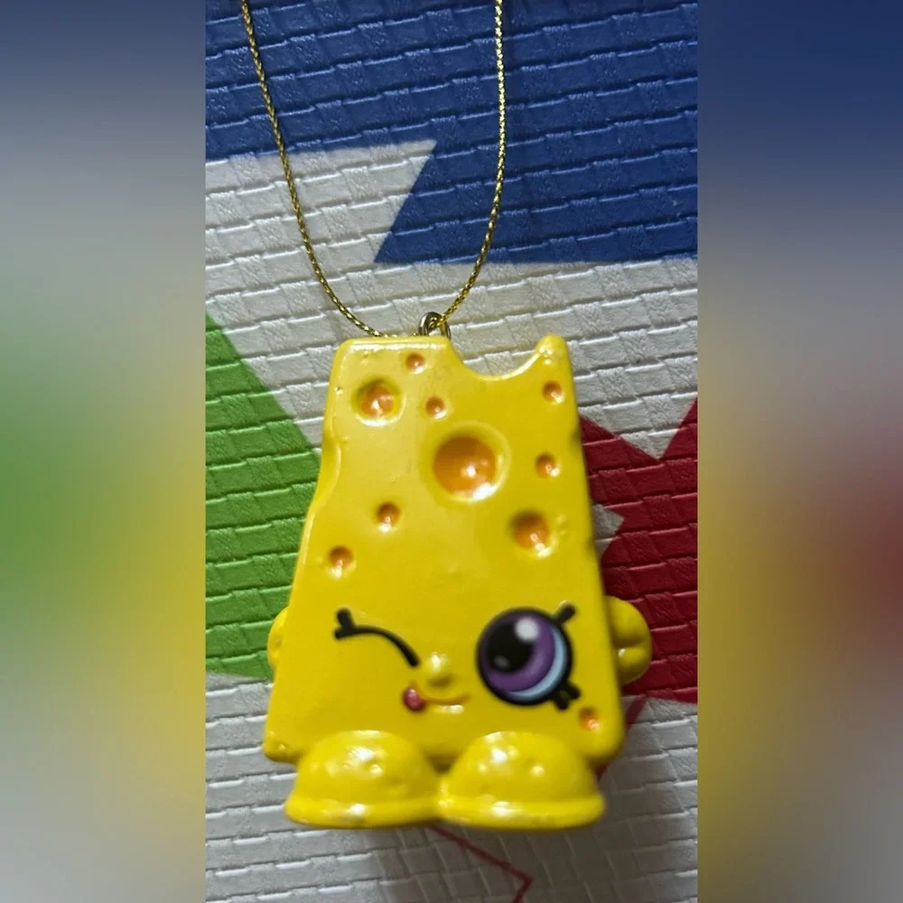 Shopkins Cheese Christmas Ornament NWT